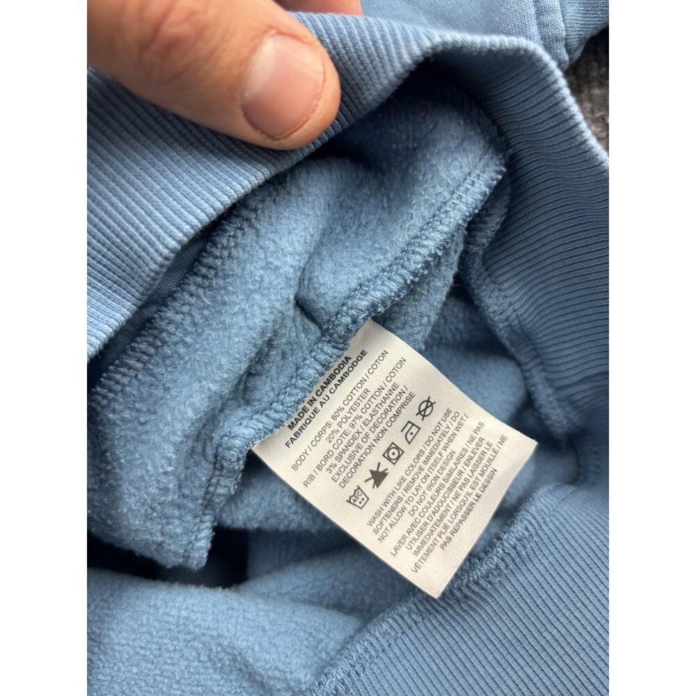 Nike Hoodie Womens Medium Cropped Fleece Pullover Swoosh Logo Sweatshirt - Picture 7 of 8